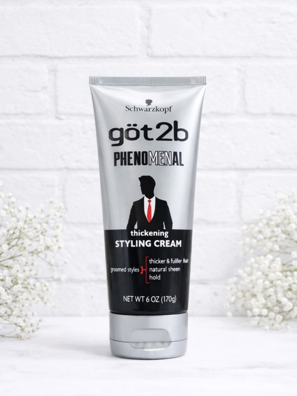 NEW Schwarzkopf got2b Phenomenal Silver Thickening Styling Cream 6oz RARE